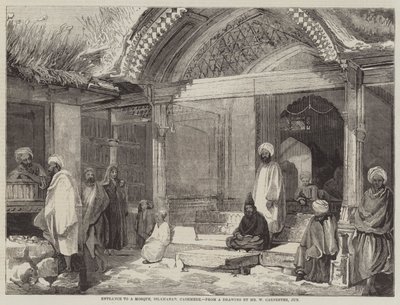 Entrada a una mezquita, Islamabad, Cachemira de William Carpenter